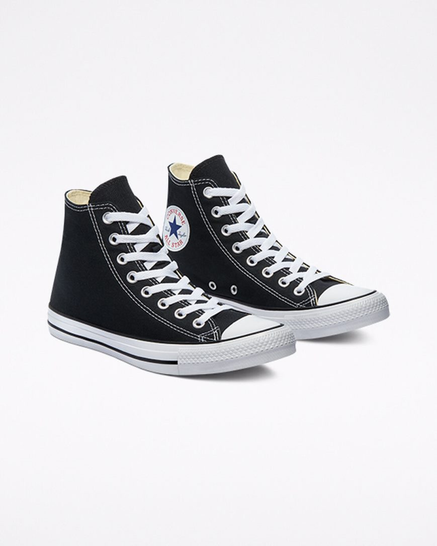 Men's Converse Chuck Taylor All Star Classic High Top Shoes Black | AU 461CEK